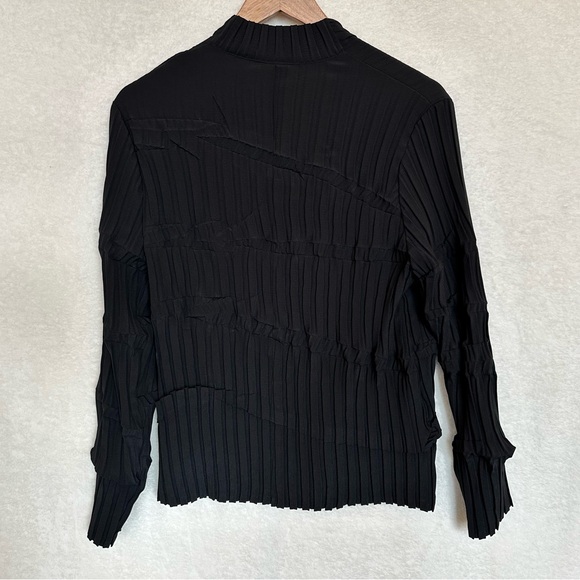 Double Collar Jacket (shirt) by Babette Style # 1K762 Small Black NWOT condition - Picture 9 of 12